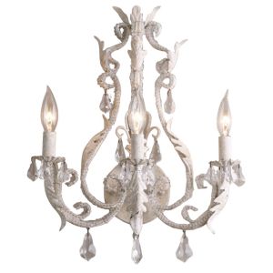 Antique lighting Rustic Decor White Body Color crystal wall sconce (Wh-VR-102)