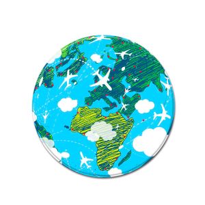 Planet Round Area Rugs Machine Washable Gaming Chair Rug