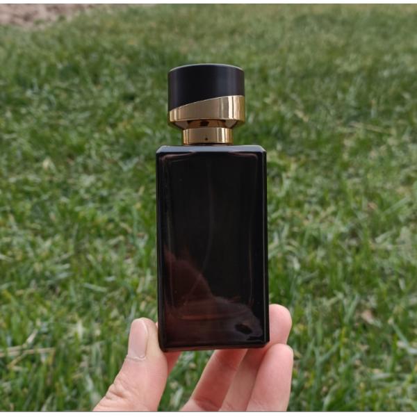 100Ml Free Sample Luxury Square Clear Refill Pump Empty Glass Perfume spray