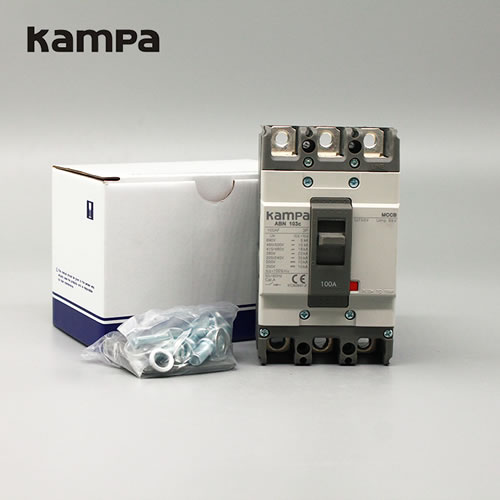 Molded Case Circuit Breakers Kampa ABN 103C 3P AC600V/DC250V MCCB