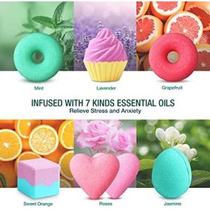 Organic Floating 3.5 OZ Bath Bomb Gift Sets With Fizzy Bubbles
