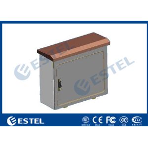 Single Layer Pole Mount Enclosure , SPCC Galvanized Steel Outdoor Electronics