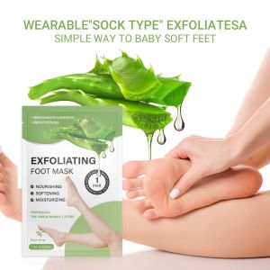 Exfoliating And Moisturizing Aloe Vera Foot Mask For Rejuvenating