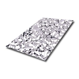 0.5mm Stamped Stainless Steel Sheet Mirror Water Ripple