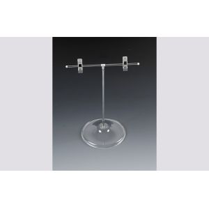 Clear ABS POP Tabletop Poster Sign Holders Retail For Store , 200mm Pole