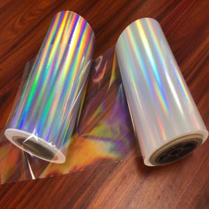 Multiple Extrusion Transparent Rainbow Film , Clear Holographic Film Roll