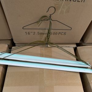 China 16 Inch Thin Clothes Hangers , 13.5 Gauge Heavy Duty Metal Clothes Hangers on sale