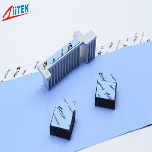 5.0mmT Electrically Isolating Heat Sink Pad Blue Silicone Rubber For Notebook