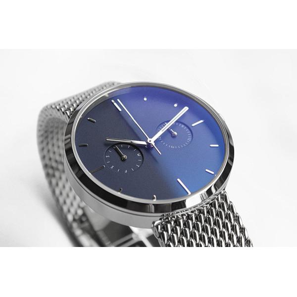 Ladies Watches Blue Face Stainless Steel Case , Ladies Silver Tone Watches