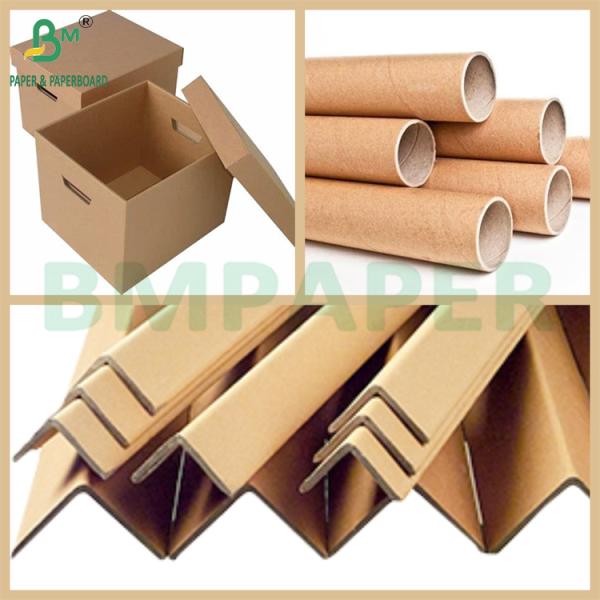 300gsm - 450gsm Solid Unbleached Kraft Cardboard for Tubes and Cores