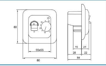 SK20 Electronic 16A thermostat floor heating cable thermostat
