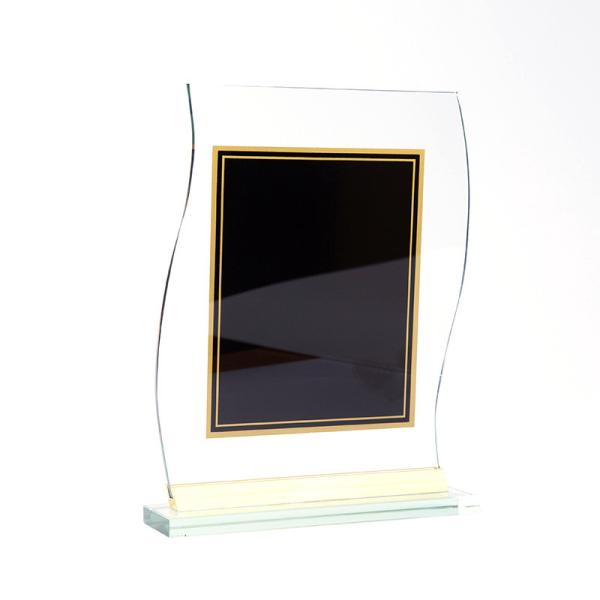 Buy Custom logo gold foil design acrylic photo frame plate trophy at wholesale prices