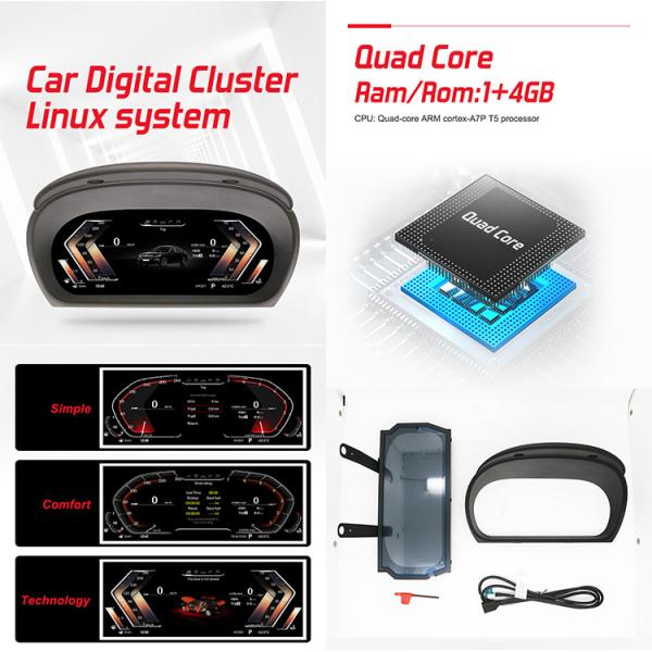BMW E90 LCD Instrument Cluster With 12.3 Inch IPS Screen Display