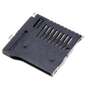 Push-Push Type Transflash 9pin Micro Sd Socket Connector