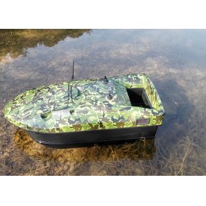 Remote control fish boat Camouflage battery power and ABS plastic