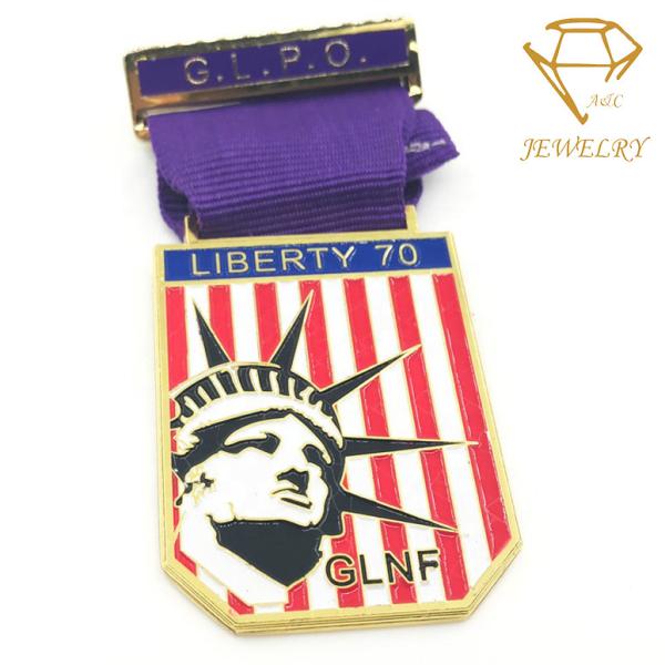 Buy No Fade non allergy Embossed Custom Award Medals Steel Die Casting at wholesale prices