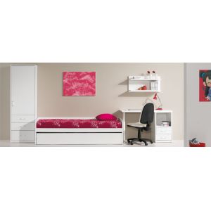 Children room furniture-Bed, bedside table, desk.