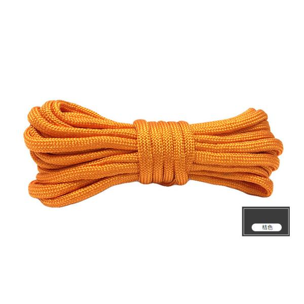Colorful Orange Nylon Rope ISO9001 Double Braided Polyester Rope