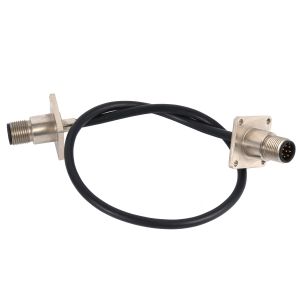 8 Pin Black Customized Industrial Wire Harness Communication Anti Interference