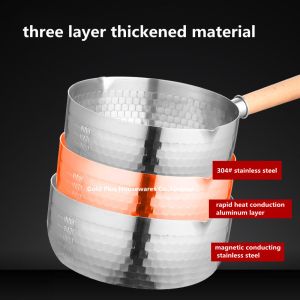 Coffee Accessories Non Stick Stainless Steel Cooking Pot MultiFunction