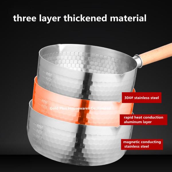 Coffee Accessories Non Stick Stainless Steel Cooking Pot MultiFunction