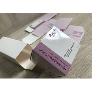 Customized printed white cardboard paper cosmetics face cream packaging boxes