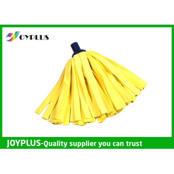 Buy Yellow Non Woven Cotton Mop Head Replacement OEM / ODM Available HP0222R at wholesale prices