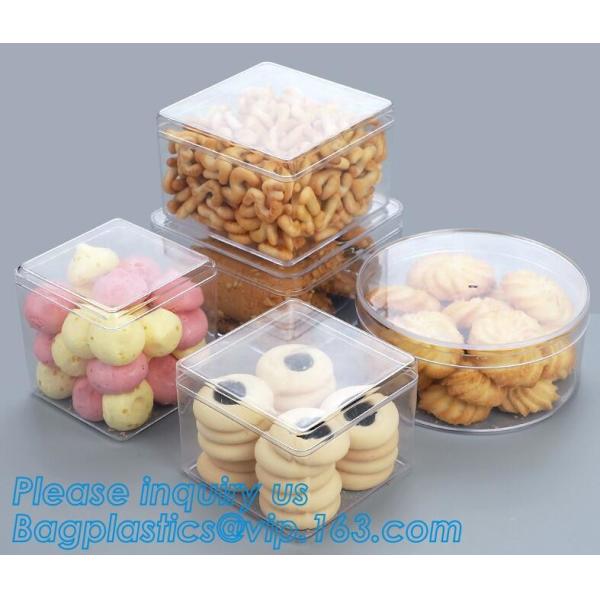 Buy Food Grade Custom Clear Hard Cylinder Small PET Plastic Packaging Boxes biodegradable plastic food box bagplastics bagea at wholesale prices