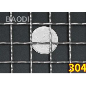 Mining Screen 304L Steel Crimped Wire Mesh Square Woven