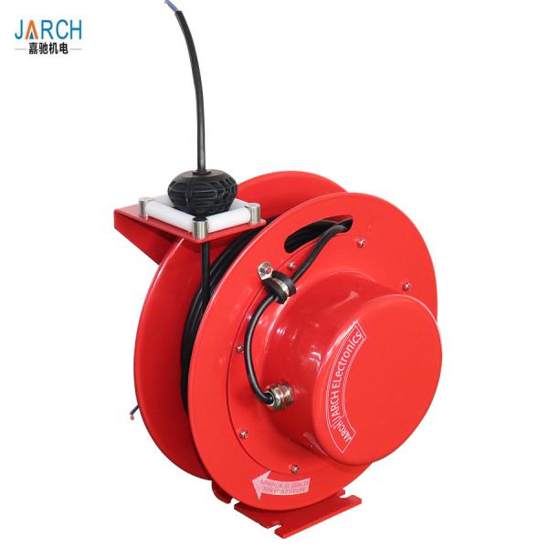JARCH Bare Ethernet Cable Compact Cable Reel , Power Cord Reels 4 Conductors spring cable reel