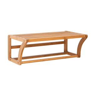 ODM Sustainable Bamboo Towel Rail Rack Wall Mounted Shelf