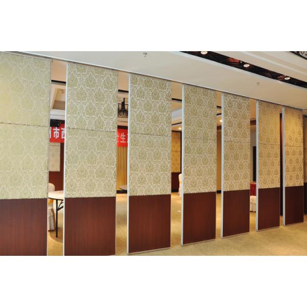 Artistic Fire Resistant Movable Sliding Partition Walls For Banquet Hall