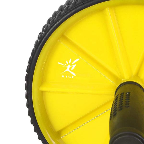 Strength Training Equipment Unisex Ab Wheel Roller With 2 Configurable Wheels And Non Slip Handles