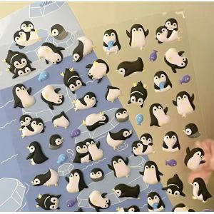 Cartoon 3d Stickers Customized Environmentally Friendly Materials Repeatedly