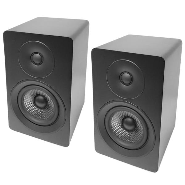 5.25 Inch Passive Bookshelf Speakers Matte White HiFi Studio Loudspeakers 150W RMS