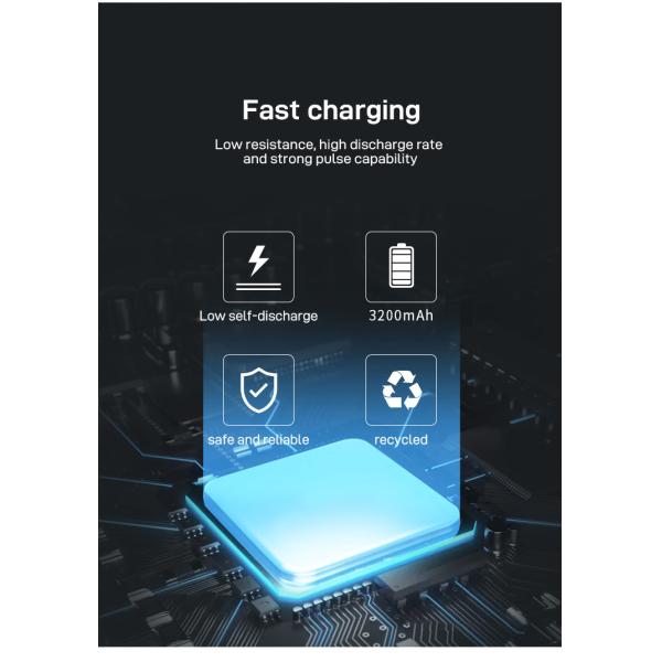 Electric 18650 Lithium Ion Battery Pack 3.6v 3200mah Chargeable