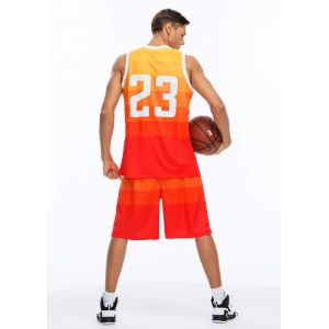 Heat Transfer Printing Whole Body Custom Style Basketball Clothes Set