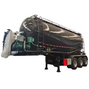 Bulk Cement tank Semi-trailer 3 Axles 60 Cubic Meters Bulk Cement Tanker Semi