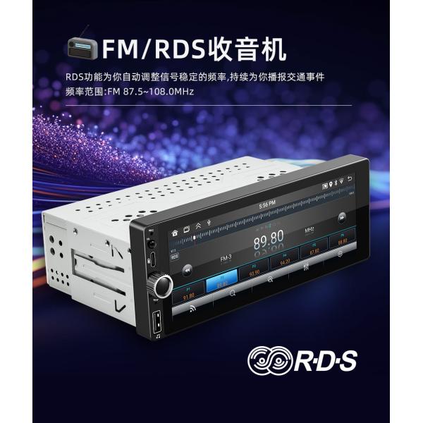 Creatall 6.86 Inch All-In-One Wireless Dashboard Carplay Smart Android GPS Navigation HD Reversing Image for Bluetooth