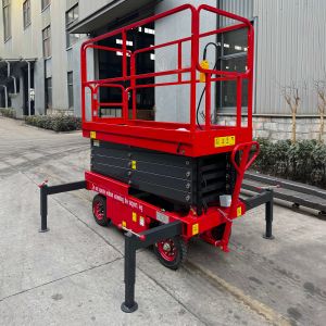 Industrial Manual Scissor Lifter Heavy Duty Lifting Equipment