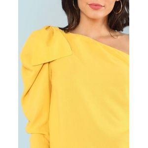 Asymmetrical Sleeve Blouse for Women
