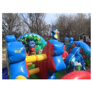 Animal Kingdom Theme Inflatable Toddler Playground / Kids Inflatable Playground
