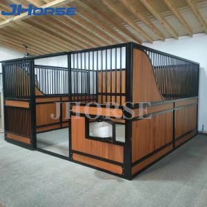 Sliding Door Style Equine Stall Fronts Bamboo Pine Powder Coating
