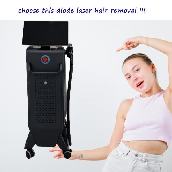 ODM Permanent Lazer Hair Removal Epilator Remover Ice Platinum Alexandrite Diode Laser 755 808 1064 Hair Removal Machine