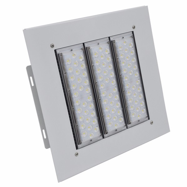 100-240vac LED Canopy Lights 100w 150w 200w IP66 IK10 Surface Mounted Installati
