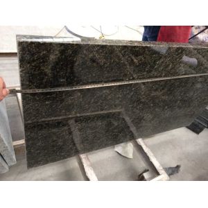 Verde Uba Tuba Granite Countertops , Granite Kitchen Island Countertop Custom