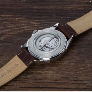 Mens 42mm Mechanical Chronograph Watch Stainless and Tungsten Steel