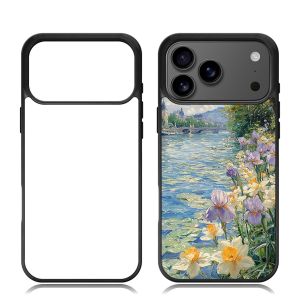 TPU Sublimation Blank Phone Case Shockproof 2D Mobile Case Black / White /