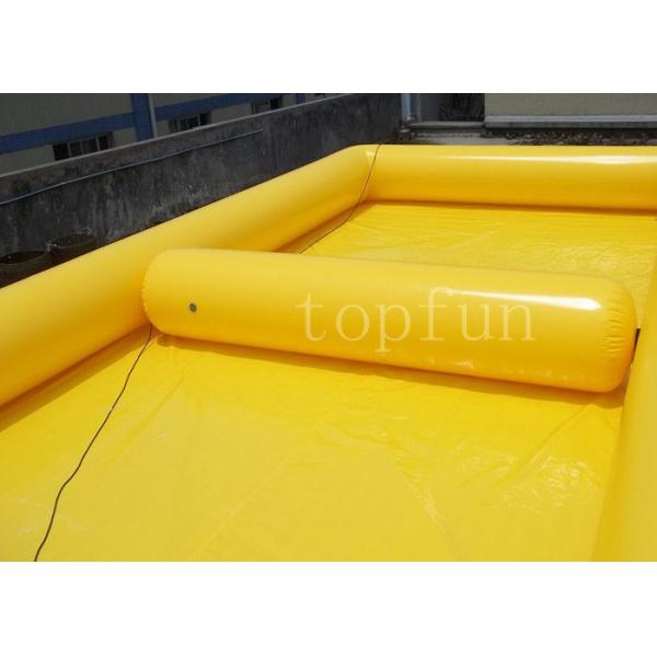 Yellow Square Outdoor Inflatable Water Pools PVC For Water Walking Ball