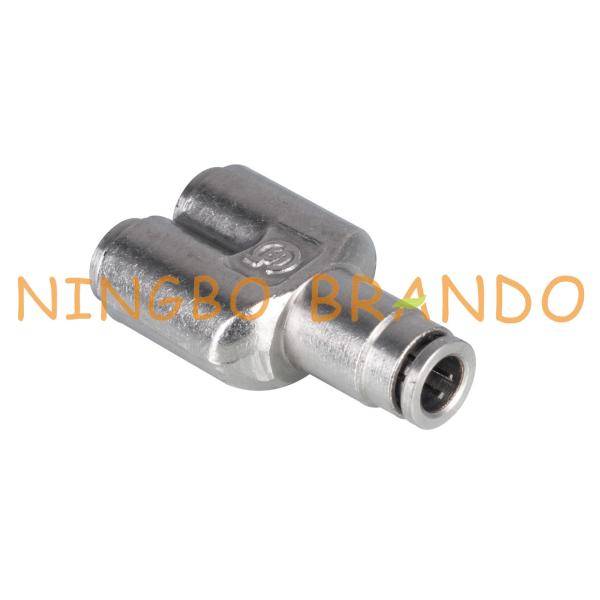 Buy Union Y Brass Push In Pneumatic Pipe Coupling 1/8'' 1/4'' 3/8'' 1/2'' at wholesale prices